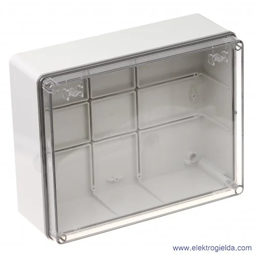 Obudowa seria SCABOX 686.228 240x190x90 mm IP56 przezroczyste wieczko Obudowa seria SCABOX 686.228 240x190x90 mm IP56 przezroczyste wieczko