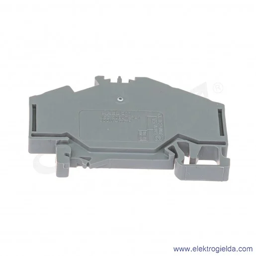 Złączka przelotowa 281-631 3-przewodowa 4mm2 szara Złączka przelotowa 281-631 3-przewodowa 4mm2 szara