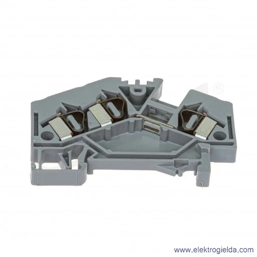 Złączka przelotowa 281-631 3-przewodowa 4mm2 szara Złączka przelotowa 281-631 3-przewodowa 4mm2 szara