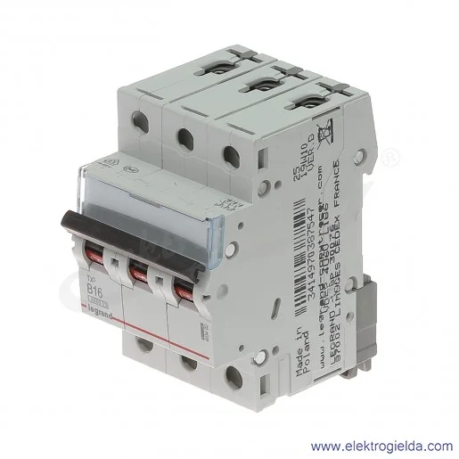 Wyłącznik nadprądowy S303 B 16 3P 6kA AC TX3 Wyłącznik nadprądowy S303 B 16 3P 6kA AC TX3