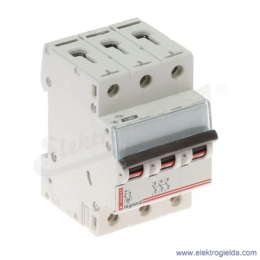 Wyłącznik nadprądowy S303 C 2 3P 6kA AC TX3 Wyłącznik nadprądowy S303 C 2 3P 6kA AC TX3