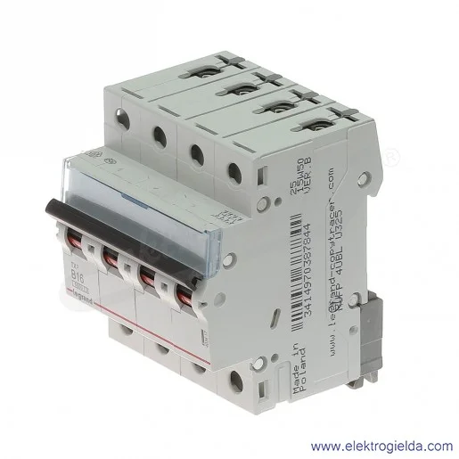 Wyłącznik nadprądowy S304 B 16 4P 6kA AC TX3 Wyłącznik nadprądowy S304 B 16 4P 6kA AC TX3