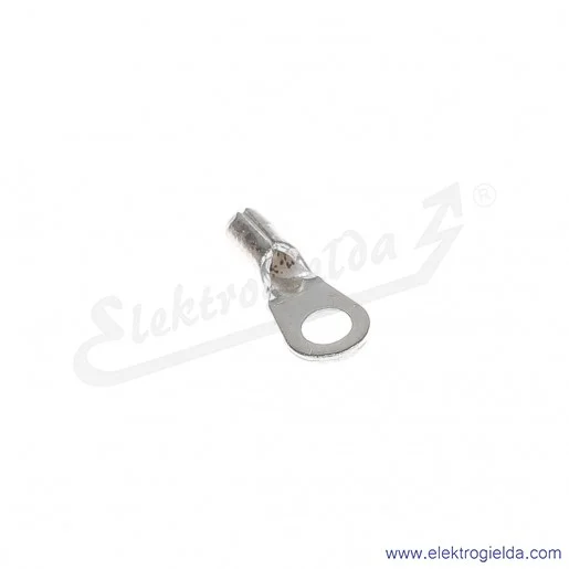 Końcówka oczkowa 1/3 wykonana z blachy miedzianej cynowanej galwanicznie Końcówka oczkowa 1/3 wykonana z blachy miedzianej cynowanej galwanicznie