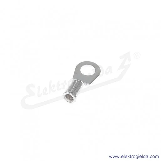 Końcówka oczkowa 1/3 wykonana z blachy miedzianej cynowanej galwanicznie Końcówka oczkowa 1/3 wykonana z blachy miedzianej cynowanej galwanicznie