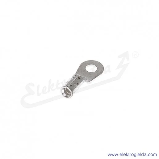 Końcówka oczkowa 1/2,5 wykonana z blachy miedzianej cynowanej galwanicznie Końcówka oczkowa 1/2,5 wykonana z blachy miedzianej cynowanej galwanicznie