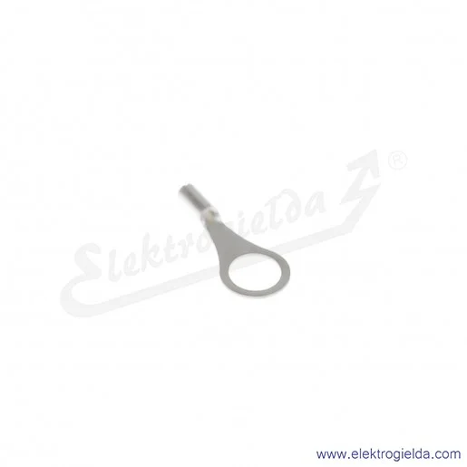 Końcówka oczkowa 0,5/4 wykonana z blachy miedzianej cynowanej galwanicznie Końcówka oczkowa 0,5/4 wykonana z blachy miedzianej cynowanej galwanicznie