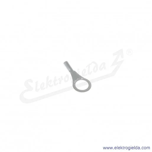 Końcówka oczkowa 0,5/4 wykonana z blachy miedzianej cynowanej galwanicznie Końcówka oczkowa 0,5/4 wykonana z blachy miedzianej cynowanej galwanicznie