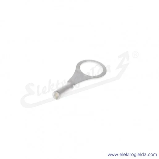 Końcówka oczkowa 0,5/4 wykonana z blachy miedzianej cynowanej galwanicznie Końcówka oczkowa 0,5/4 wykonana z blachy miedzianej cynowanej galwanicznie