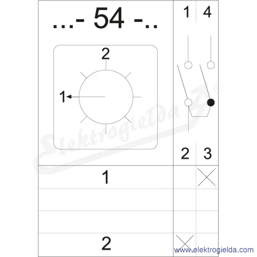 Schemat łączenia 4G16-54-U Schemat łączenia 4G16-54-U