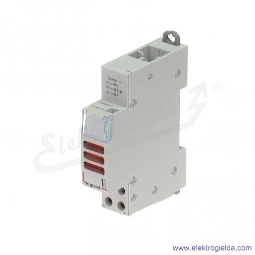 Lampka sygnalizacyjna 412933, L 400, czerwona 3xLED 230V, potrójna Lampka sygnalizacyjna 412933, L 400, czerwona 3xLED 230V, potrójna