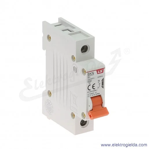 Wyłącznik nadprądowy BKN 1P, charakterystyka B, 4A Wyłącznik nadprądowy BKN 1P, charakterystyka B, 4A