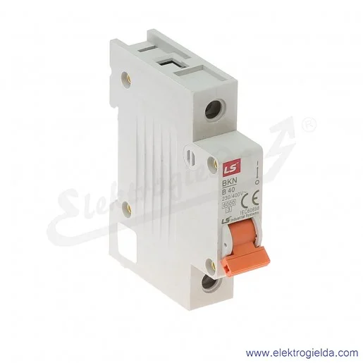 Wyłącznik nadprądowy BKN 1P, charakterystyka B, 40A Wyłącznik nadprądowy BKN 1P, charakterystyka B, 40A