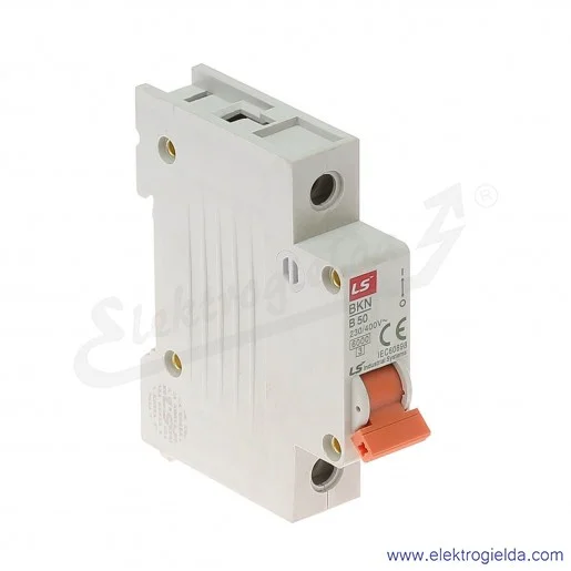 Wyłącznik nadprądowy BKN 1P, charakterystyka B, 50A Wyłącznik nadprądowy BKN 1P, charakterystyka B, 50A