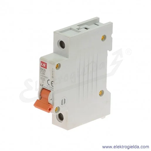 Wyłącznik nadprądowy BKN 1P, charakterystyka C, 20A Wyłącznik nadprądowy BKN 1P, charakterystyka C, 20A