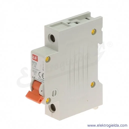 Wyłącznik nadprądowy BKN 1P, charakterystyka C, 25A Wyłącznik nadprądowy BKN 1P, charakterystyka C, 25A
