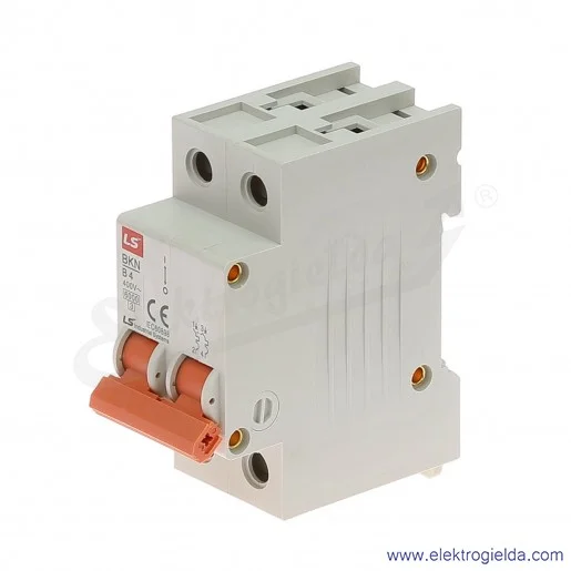 Wyłącznik nadprądowy BKN 2P, charakterystyka B, 4A Wyłącznik nadprądowy BKN 2P, charakterystyka B, 4A