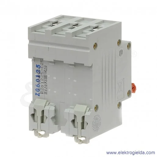 Wyłącznik nadprądowy BKN 3P, charakterystyka C,25A Wyłącznik nadprądowy BKN 3P, charakterystyka C,25A