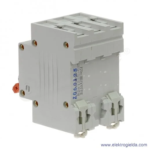 Wyłącznik nadprądowy BKN 3P, charakterystyka C,25A Wyłącznik nadprądowy BKN 3P, charakterystyka C,25A