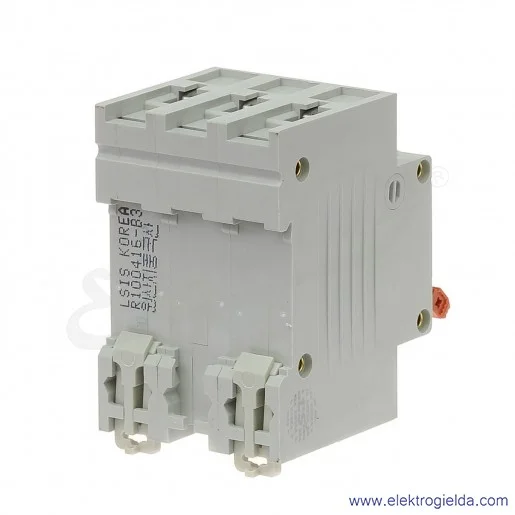 Wyłącznik nadprądowy BKN 3P, charakterystyka B, 3A Wyłącznik nadprądowy BKN 3P, charakterystyka B, 3A