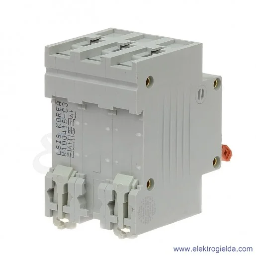 Wyłącznik nadprądowy BKN 3P, charakterystyka C, 3A Wyłącznik nadprądowy BKN 3P, charakterystyka C, 3A