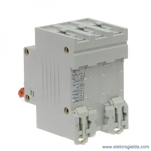 Wyłącznik nadprądowy BKN 3P, charakterystyka C, 3A Wyłącznik nadprądowy BKN 3P, charakterystyka C, 3A