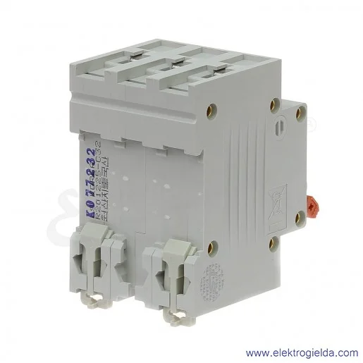 Wyłącznik nadprądowy BKN 3P C32A, BKN 3P, charakterystyka C, 32A Wyłącznik nadprądowy BKN 3P C32A, BKN 3P, charakterystyka C, 32A