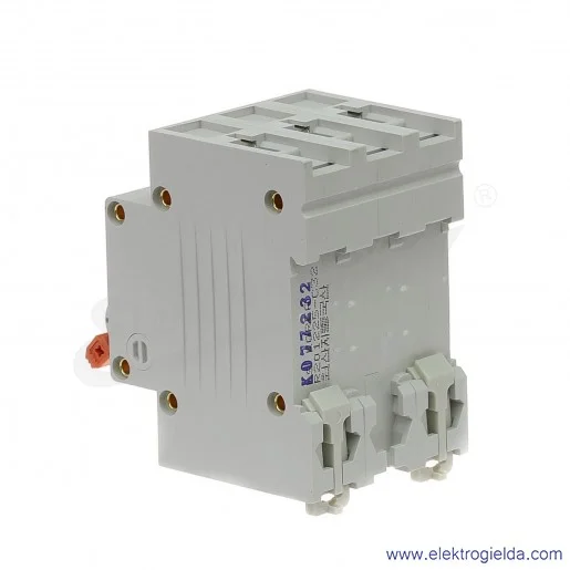 Wyłącznik nadprądowy BKN 3P C32A, BKN 3P, charakterystyka C, 32A Wyłącznik nadprądowy BKN 3P C32A, BKN 3P, charakterystyka C, 32A