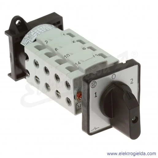 Łącznik krzywkowy na szynę TH35 S16JLD2204 C6 16A 1-0-2 4P IP40 Łącznik krzywkowy na szynę TH35 S16JLD2204 C6 16A 1-0-2 4P IP40