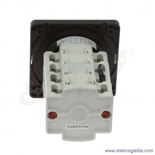 Łącznik krzywkowy pulpitowy S32JD9551 V6 32A 0-Y-D 3P IP 40 Łącznik krzywkowy pulpitowy S32JD9551 V6 32A 0-Y-D 3P IP 40