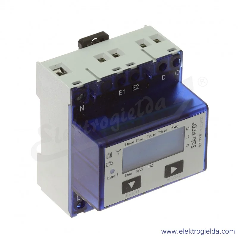 Licznik energii ALE3D5FD10C3A00, 3x230/400VAC, 3F, 65A, MODBUS Licznik energii ALE3D5FD10C3A00, 3x230/400VAC, 3F, 65A, MODBUS