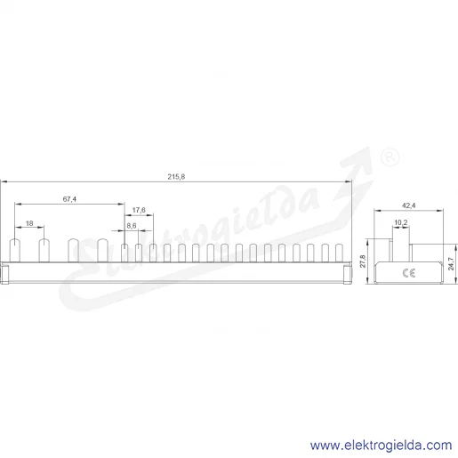 Rysunek wymiarowy Rysunek wymiarowy