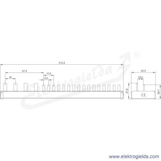 Rysunek wymiarowy Rysunek wymiarowy