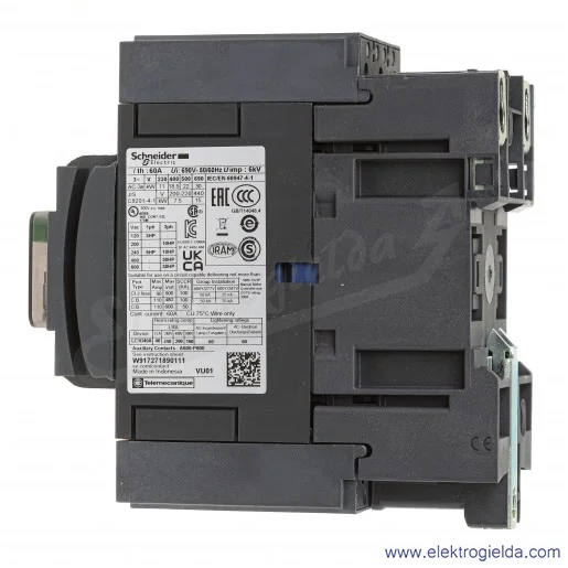 LC1D40AB7 1z+1r 18,5kW 60A Uc 24 VAC 50/60Hz, Stycznik zaciski śrubowe LC1D40AB7 1z+1r 18,5kW 60A Uc 24 VAC 50/60Hz, Stycznik zaciski śrubowe