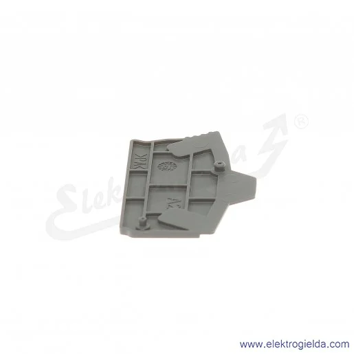 Ścianka końcowa EK2.5 szara szerokość 2mm Ścianka końcowa EK2.5 szara szerokość 2mm