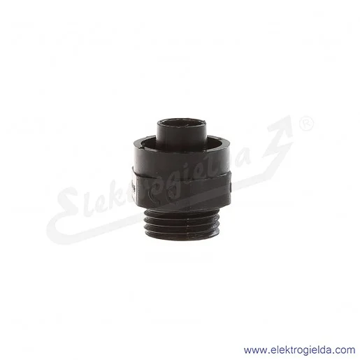 Dławik plastikowy E03DK-07080200403 WD 25M/16 M25x1.5, pod klucz 27, czarny do WTG 16, WTG 16 GY Dławik plastikowy E03DK-07080200403 WD 25M/16 M25x1.5, pod klucz 27, czarny do WTG 16, WTG 16 GY