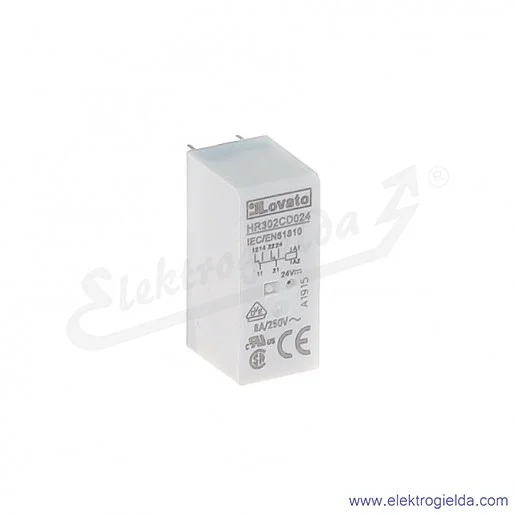 Przekaźnik HR301CA024 1P 16A 24VAC Przekaźnik HR301CA024 1P 16A 24VAC