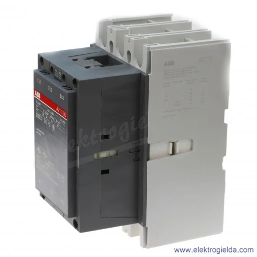 Stycznik A210-30-11 230V AC 50/60 HZ, 1NO+1NC, 110KW/400V AC-3, 350A AC-1, 3-polowy Stycznik A210-30-11 230V AC 50/60 HZ, 1NO+1NC, 110KW/400V AC-3, 350A AC-1, 3-polowy