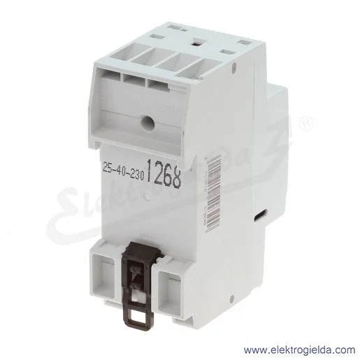 Stycznik modułowy EN25-40N-06 25A 4NO 230V AC/DC sterowanie ręczne/automatyczne Stycznik modułowy EN25-40N-06 25A 4NO 230V AC/DC sterowanie ręczne/automatyczne