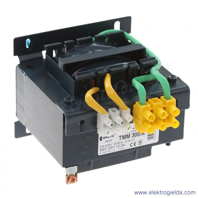 Transformator bezpieczeństwa jednofazowy otwarty TMM300 230/24V Transformator bezpieczeństwa jednofazowy otwarty TMM300 230/24V