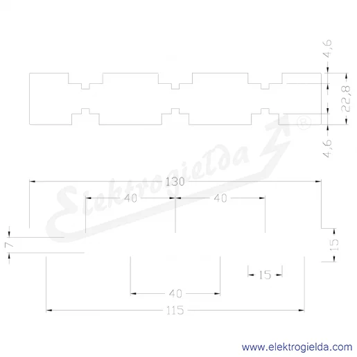 Rysunek wymiarowy Rysunek wymiarowy