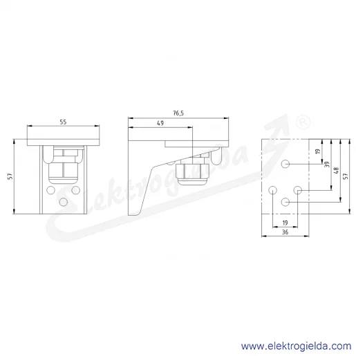 Rysunek wymiarowy Rysunek wymiarowy