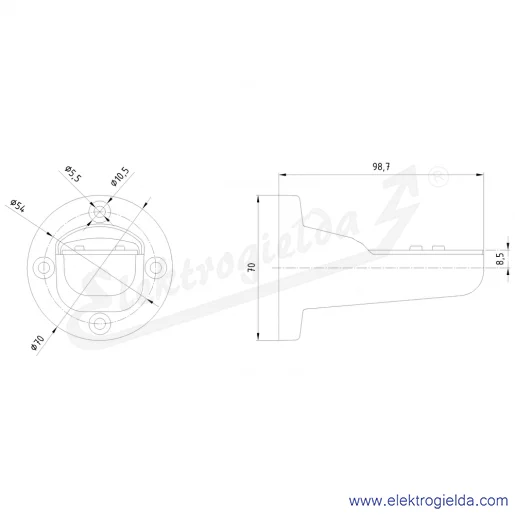 Rysunek wymiarowy Rysunek wymiarowy