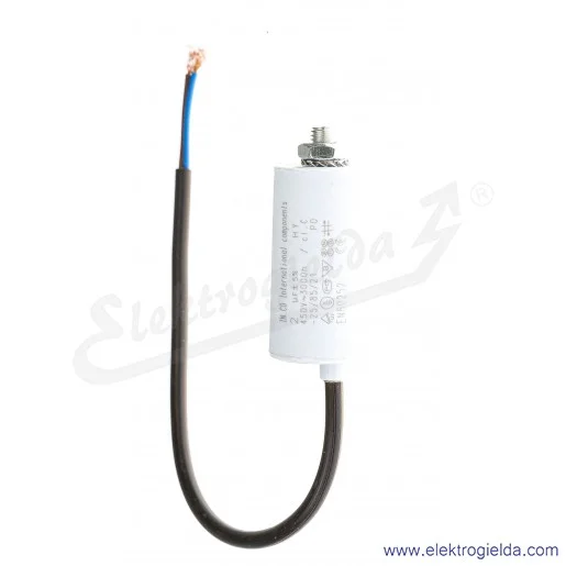 Kondensator rozruchowy 2 uF 450V wyjście kablowe Kondensator rozruchowy 2 uF 450V wyjście kablowe