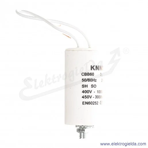 Kondensator rozruchowy 5 uF 450V wyjście kablowe Kondensator rozruchowy 5 uF 450V wyjście kablowe