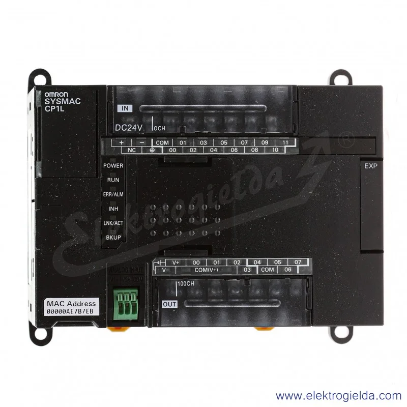 Sterownik PLC CP1L-EL20DT1-D zasilanie 24VDC, 8 wejść x 24 VDC, 6 wyjść PNP 0.3A, program 5 tys. kroków + pamięć danych 10 tys.  Sterownik PLC CP1L-EL20DT1-D zasilanie 24VDC, 8 wejść x 24 VDC, 6 wyjść PNP 0.3A, program 5 tys. kroków + pamięć danych 10 tys.