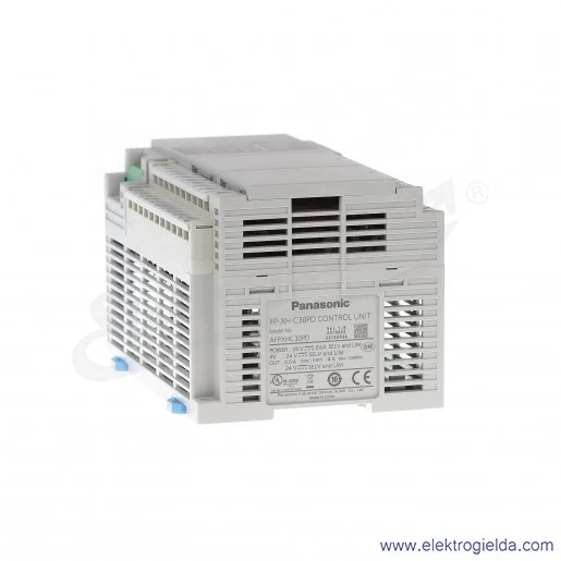 Sterownik PLC AFPXHC30PD CPU, 32 tysiące kroków, 16 wejść (24V DC), 14 wyjść ( tranzystorowe PNP, 0.5A), 24VDC Sterownik PLC AFPXHC30PD CPU, 32 tysiące kroków, 16 wejść (24V DC), 14 wyjść ( tranzystorowe PNP, 0.5A), 24VDC