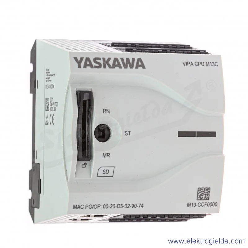 Sterownik PLC 85371091, CPU M13C, 24VDC, 16 wejść cyfrowych , 12 wyjść cyfrowych, 2 wejścia analogowe Sterownik PLC 85371091, CPU M13C, 24VDC, 16 wejść cyfrowych , 12 wyjść cyfrowych, 2 wejścia analogowe