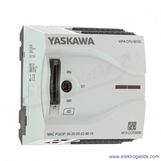 Sterownik PLC 85371091, CPU M13C, 24VDC, 16 wejść cyfrowych , 12 wyjść cyfrowych, 2 wejścia analogowe Sterownik PLC 85371091, CPU M13C, 24VDC, 16 wejść cyfrowych , 12 wyjść cyfrowych, 2 wejścia analogowe