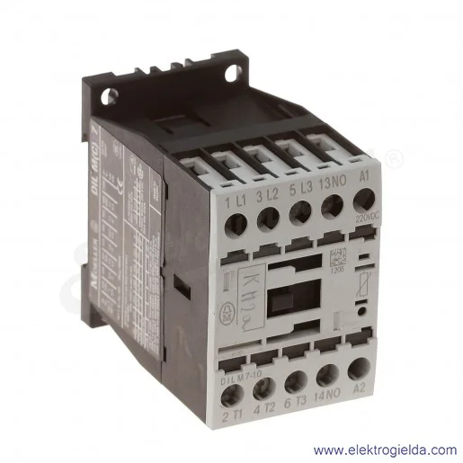 Stycznik DILM7-10(220VDC) 3P+1NO 3kW 7A Us 220VDC Stycznik DILM7-10(220VDC) 3P+1NO 3kW 7A Us 220VDC