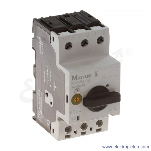Wyłącznik silnikowy PKM0-16 3P 7,5kW 16A Wyłącznik silnikowy PKM0-16 3P 7,5kW 16A
